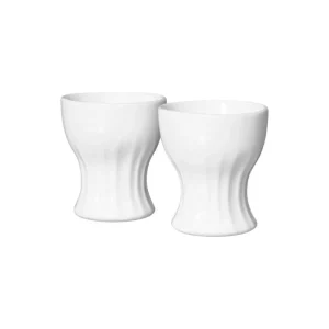 Ru00f6rstrand Geschirr^Rörstrand Pli Blanc egg cup 4 cl, 2 pcs