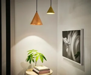 Nemo Lighting Deckenleuchten-Örsjö Tratten Pendelleuchte, klein, Messing