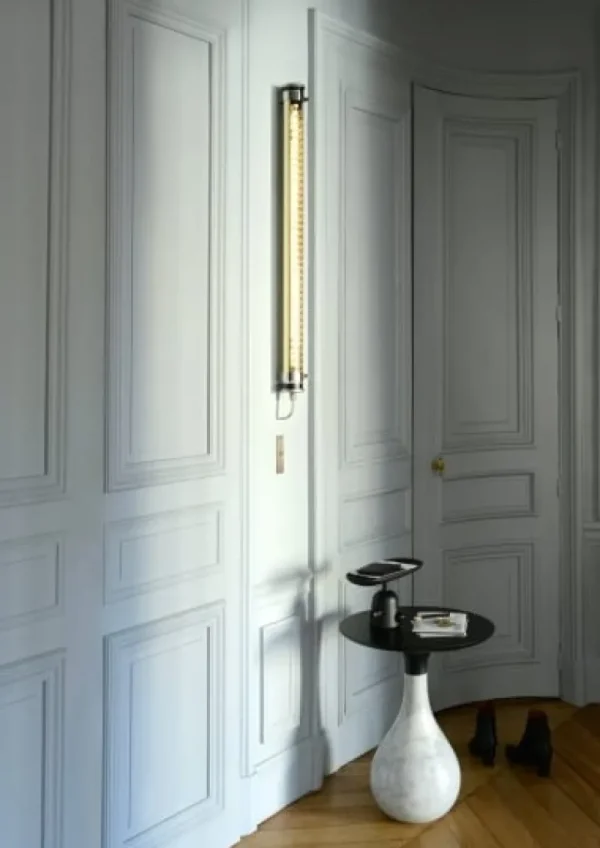 Sammode Außenbeleuchtung | Badezimmerbeleuchtung^Elgar Casambi Wandleuchte, 1000 mm, Kohle - Messing