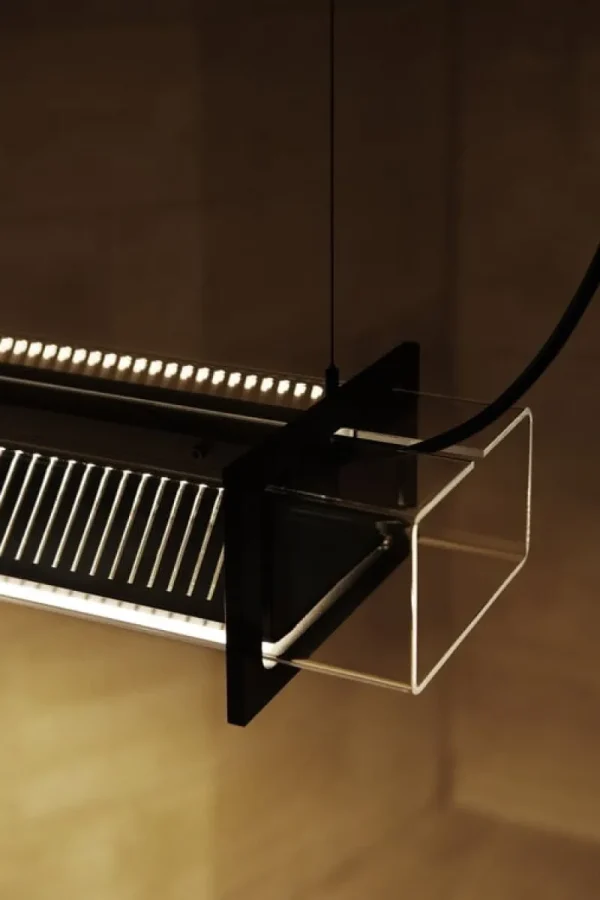 Sammode Deckenleuchten-Quadratube P1 Pendelleuchte, 1300 mm, champagner