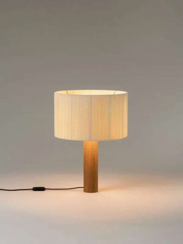 HAY Tischlampen-Santa & Cole Moragas Tischleuchte, Naturweiß - Eiche