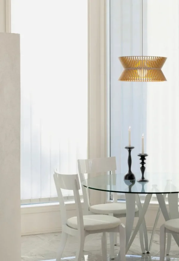 Michael Anastassiades Deckenleuchten-Secto Design Kontro 6000 Pendelleuchte, Walnuss