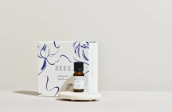 SEES Company Hygiene- Und Kosmetikprodukte^Set aus Duftstein und ätherischem Öl, 10 ml, Eukalyptus