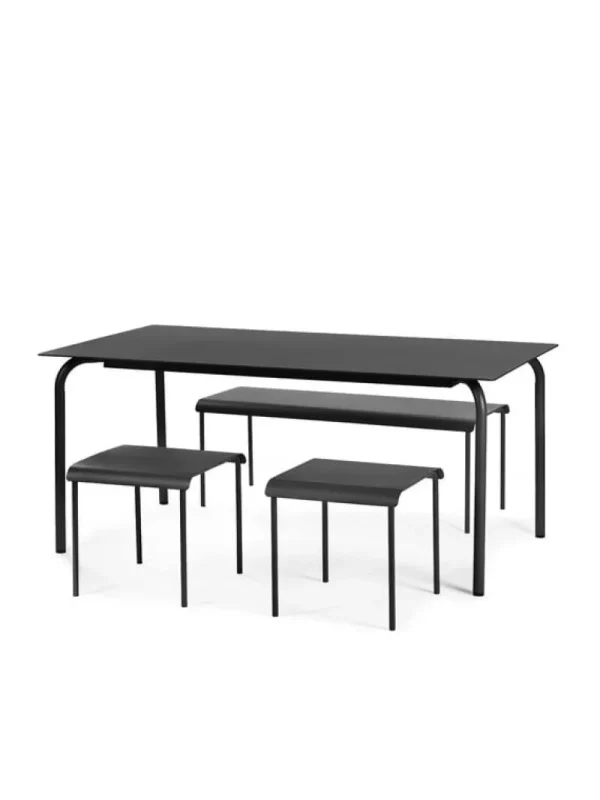 Serax Terrassenmöbel | Tische^August Esstisch, 170 x 90 cm, Schwarz