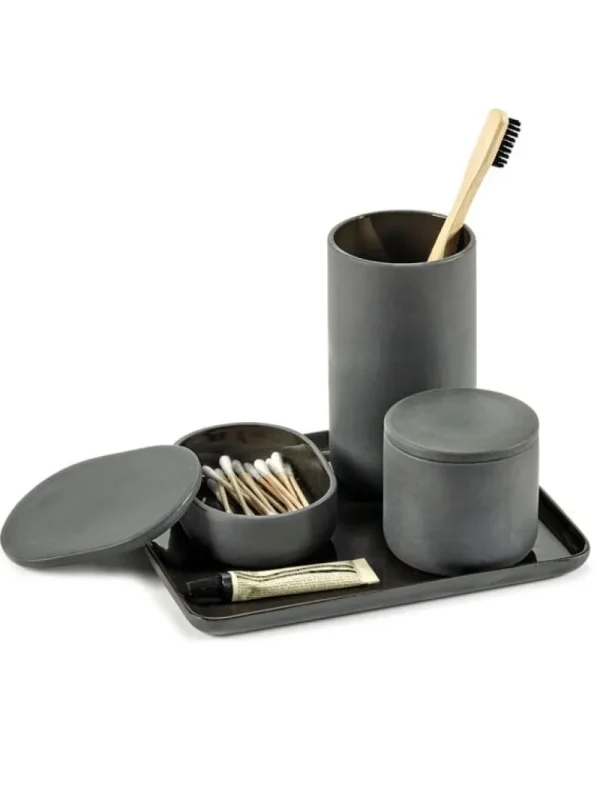 Serax Badezimmeraccessoires^Cose Tablett, M, Dunkelgrau