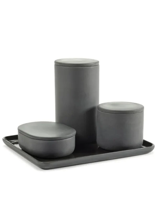 Serax Badezimmeraccessoires^Cose Tablett, M, Dunkelgrau