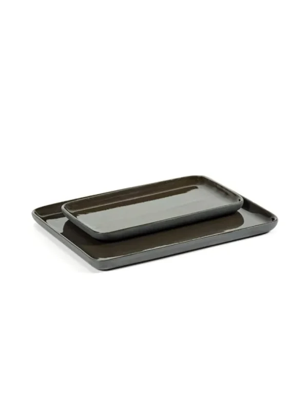 Serax Badezimmeraccessoires^Cose Tablett, M, Dunkelgrau
