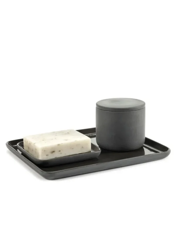 Serax Badezimmeraccessoires^Cose Tablett, M, Dunkelgrau