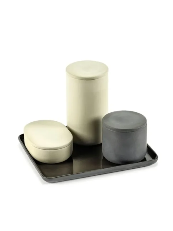 Serax Badezimmeraccessoires^Cose Tablett, M, Dunkelgrau