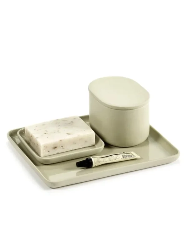 Serax Badezimmeraccessoires^Cose Tablett, quadratisch, Beige