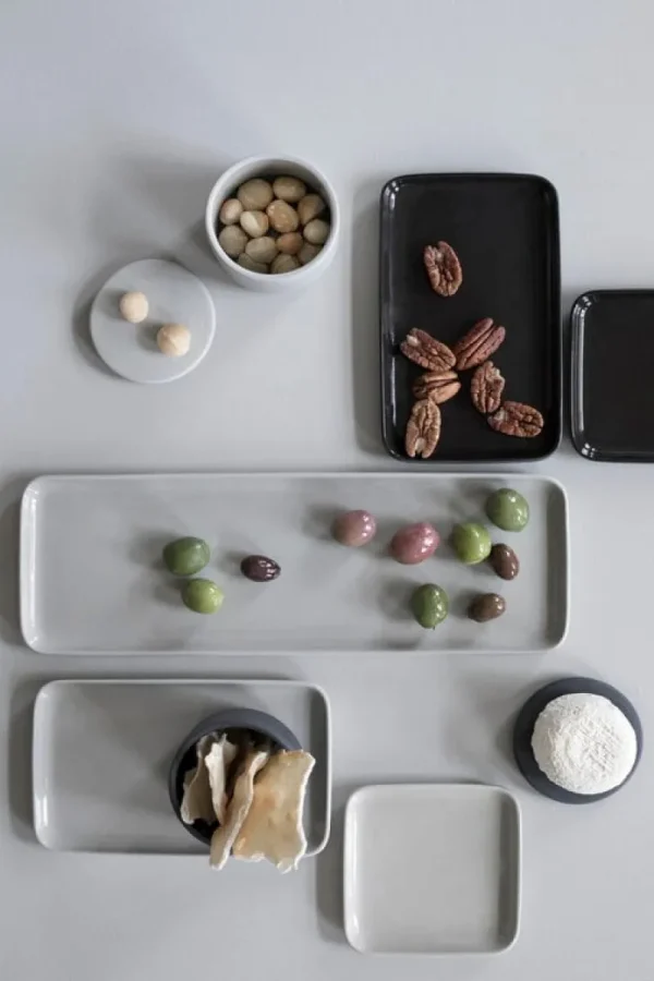 Serax Badezimmeraccessoires^Cose Tablett, quadratisch, Dunkelgrau