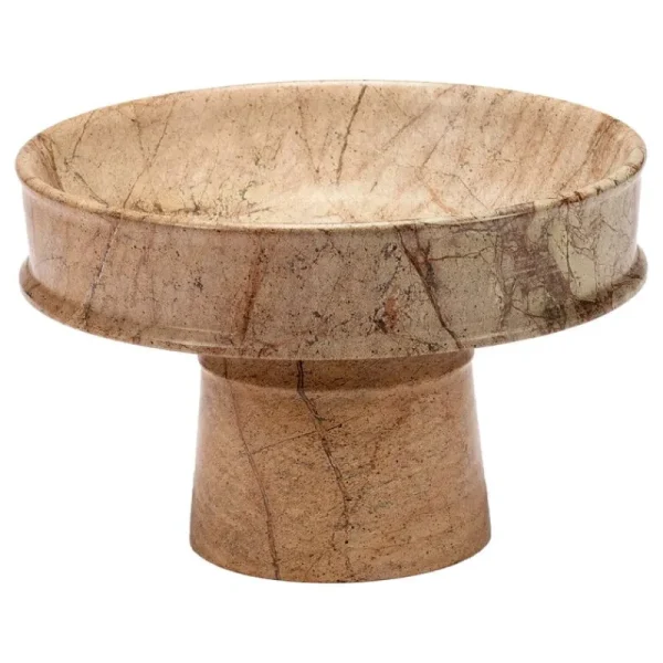 Serax Geschirr | Dekorationsgegenstände^Dune Schale, hoch, 30,5 cm, brauner Marmor