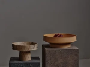Serax Geschirr | Dekorationsgegenstände^Dune Schale, hoch, 30,5 cm, brauner Marmor