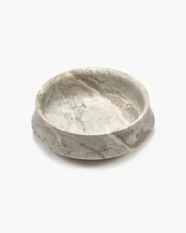 Serax Geschirr | Dekorationsgegenstände^Dune Schale, M, 29 cm, hellbrauner Marmor