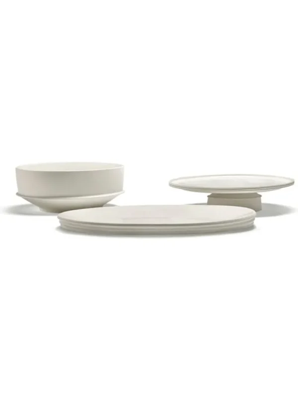 Serax Geschirr^Dune Servierplatte, oval, S, 34 x 46 cm, Alabaster