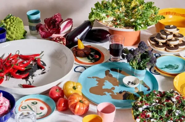 Serax Geschirr^Feast Teller, M, 2 Stück, Gesicht 1