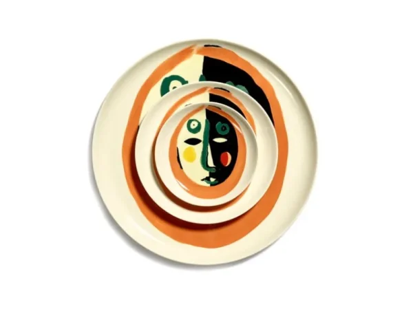 Serax Geschirr^Feast Teller, XS, 4 Stück, Gesicht 1