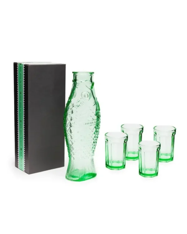 Serax Karaffen Und Krüge | Gläser Und Tassen^Fish & Fish Set, 5-teilig, grün