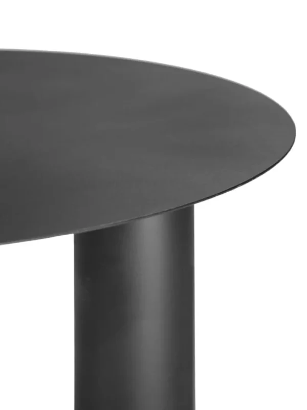 Artek Tische-Serax Metal Sculptures Beistelltisch, L, schwarze Rohre