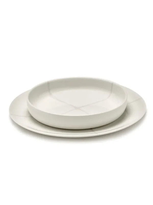 Serax Geschirr^Zuma tiefer Teller, S, 20,5 cm, Salt