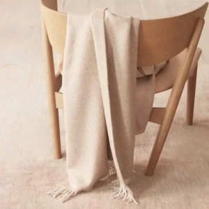 Sibast Decken Und Überwürfe^Alpaca Decke, Fischgrätenmuster beige