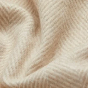 Sibast Decken Und Überwürfe^Alpaca Decke, Fischgrätenmuster beige