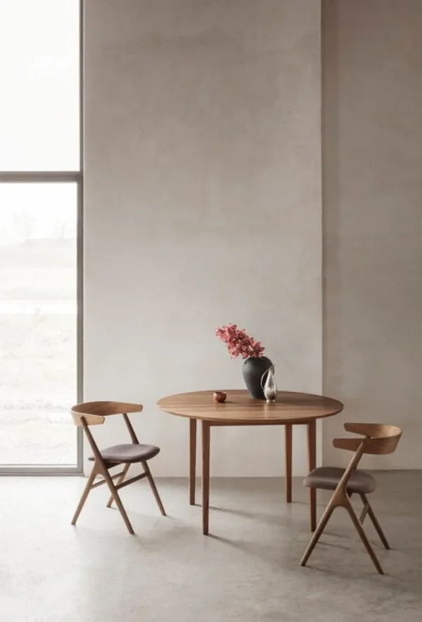 Knoll Tische-Sibast No 3 Tisch, 120 cm, ausziehbar, Eiche weiß geölt