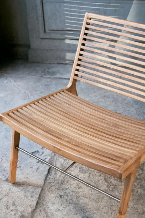 Sibast Terrassenmöbel^RIB Loungesessel, Teak - Edelstahl