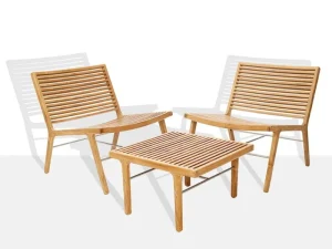 Sibast Terrassenmöbel^RIB Loungesessel, Teak - Edelstahl