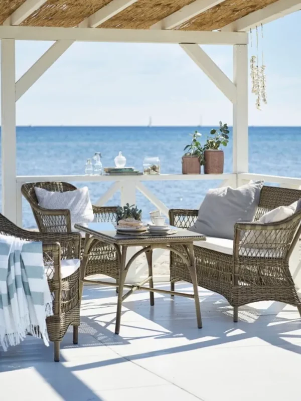 Sika-Design Terrassenmöbel | Sitzgelegenheiten^Charlot Stuhl, Antikgrau – Weiß