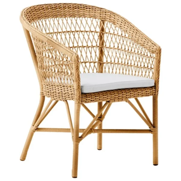 Sika-Design Terrassenmöbel | Sitzgelegenheiten^Emma Stuhl, Natur – Weiß