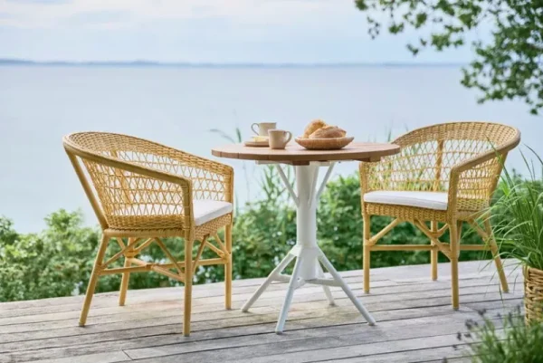 Sika-Design Terrassenmöbel | Sitzgelegenheiten^Emma Stuhl, Natur – Weiß