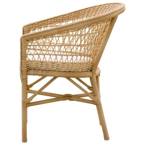 Sika-Design Terrassenmöbel | Sitzgelegenheiten^Emma Stuhl, Natur – Weiß