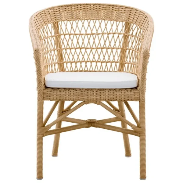 Sika-Design Terrassenmöbel | Sitzgelegenheiten^Emma Stuhl, Natur – Weiß