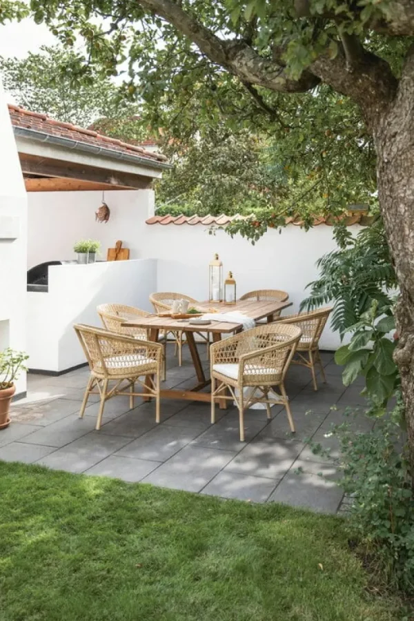Sika-Design Terrassenmöbel | Sitzgelegenheiten^Emma Stuhl, Natur – Weiß