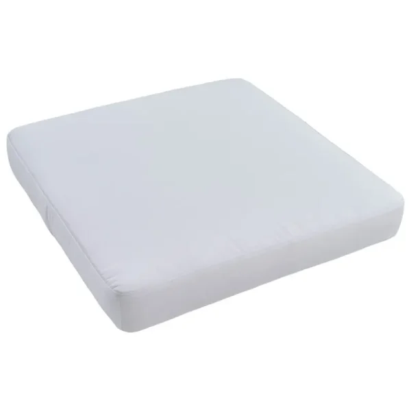 Sika-Design Terrassenmöbel^Exterior Maggie Puffmodul Sofa, Natur – weißes Kissen
