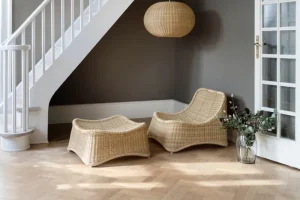 LYFA Deckenleuchten-Sika-Design Tangelo Lampenschirm, L, Naturrattan