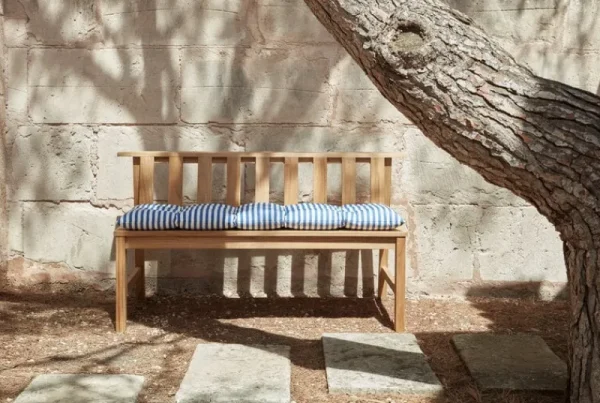 Skagerak Outdoor-textilien^Barriere outdoor cushion, 125 x 43 cm, sea blue stripe