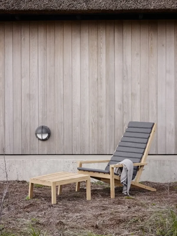 Skagerak Outdoor-textilien^Between Lines Liegestuhlkissen, grau