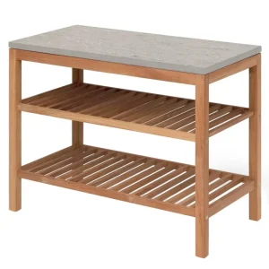 Skagerak Terrassenmöbel | Tische^Pantry Module 2 work station, teak - limestone