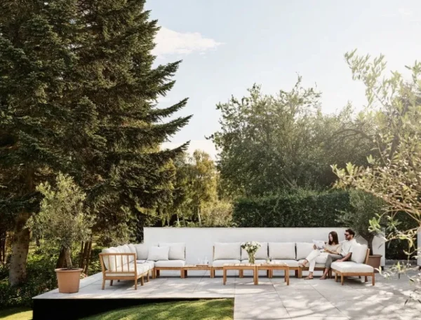 Skagerak Terrassenmöbel | Tische^Tradition Loungetisch, hoch, Teakholz
