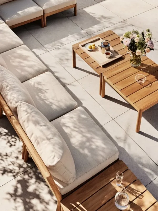 Skagerak Terrassenmöbel | Tische^Tradition Loungetisch, hoch, Teakholz