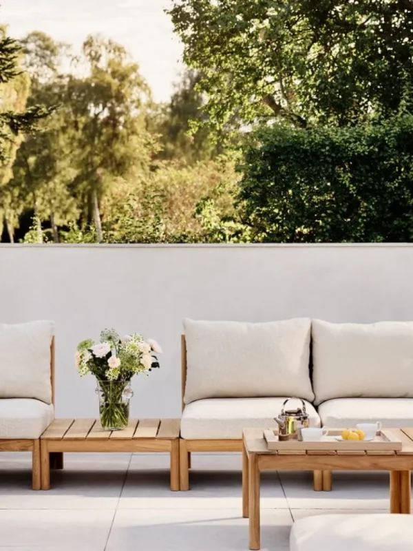 Skagerak Terrassenmöbel | Tische^Tradition Loungetisch, hoch, Teakholz