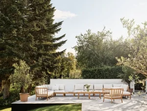 Skagerak Terrassenmöbel | Tische^Tradition Loungetisch, hoch, Teakholz