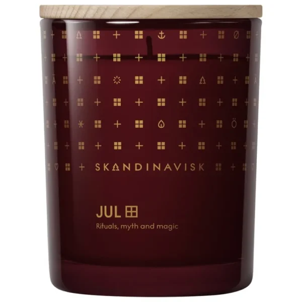 Skandinavisk Kerzen Und Kerzenhalter-Duftkerze mit Deckel, JUL, groß, Sonderedition