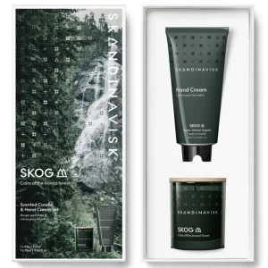 Iittala Kerzen Und Kerzenhalter-Skandinavisk Duftkerzen- und Handcreme-Set, SKOG