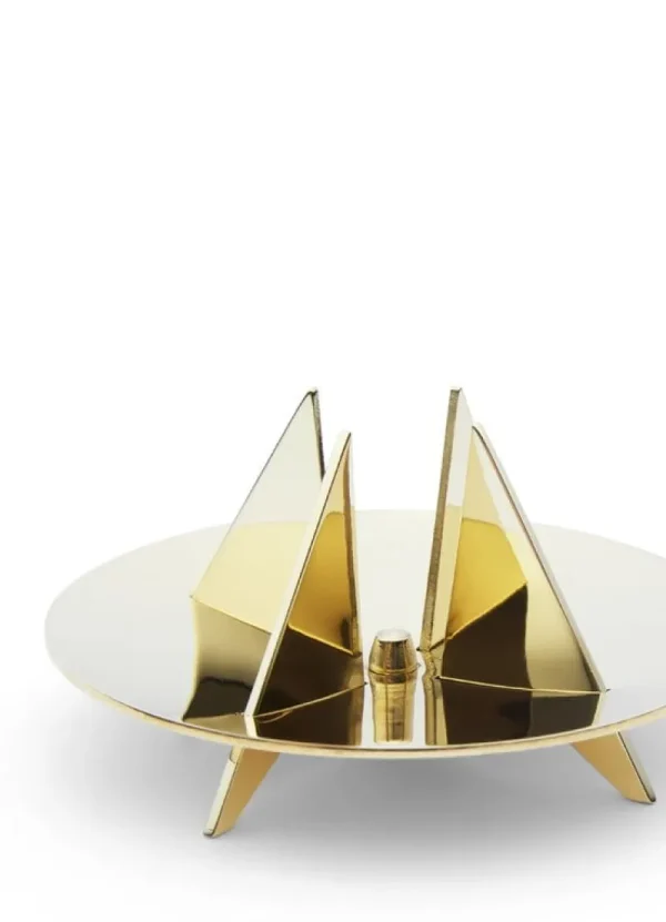 Normann Copenhagen Kerzen Und Kerzenhalter-Skultuna Festivitas Kerzenhalter, poliertes Messing