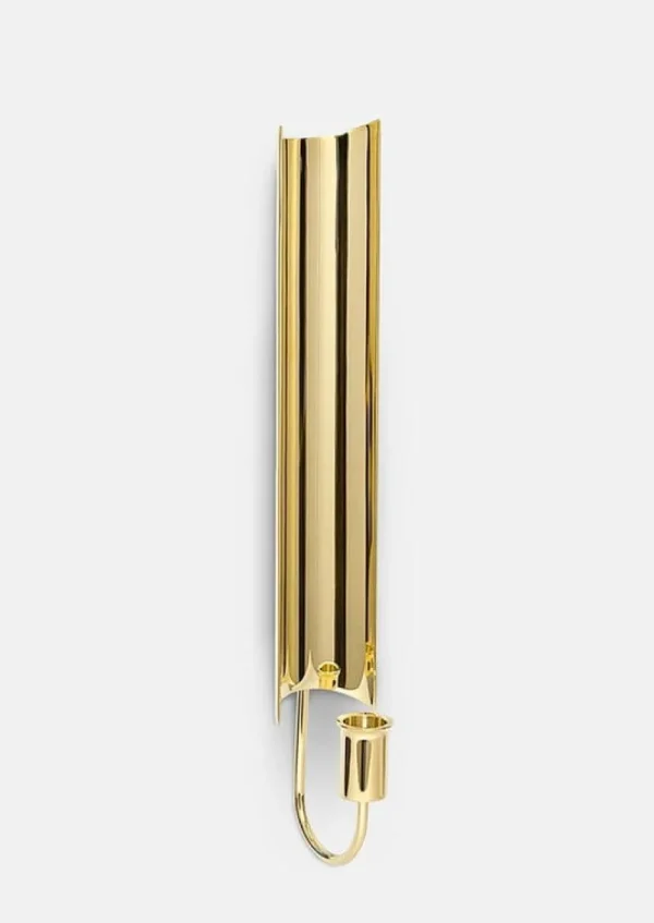 Normann Copenhagen Kerzen Und Kerzenhalter-Skultuna Reflex Wandleuchte, poliertes Messing