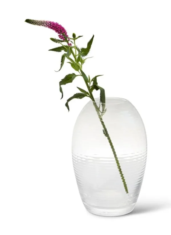 Spring Copenhagen Vasen-Laine Vase, oval, 20 cm, klar