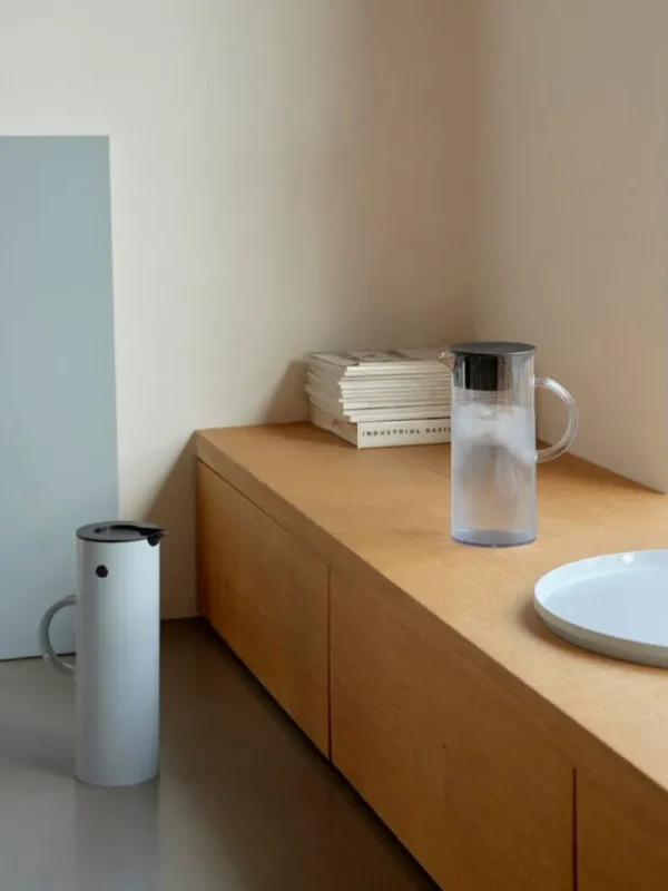 Stelton Karaffen Und Krüge^EM77 Kanne mit Deckel, 1,5 l, Blau